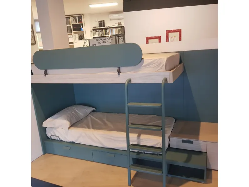 Cameretta Nidi Battistella con letto a castello a prezzo Outlet
