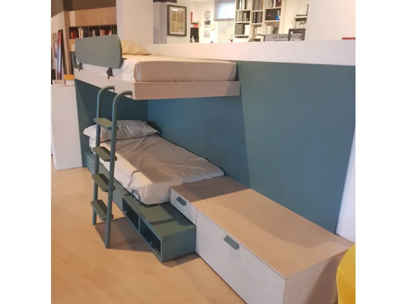 Cameretta Nidi Battistella con letto a castello a prezzo Outlet