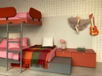 Cameretta Nidi Battistella in laminato opaco in Offerta Outlet