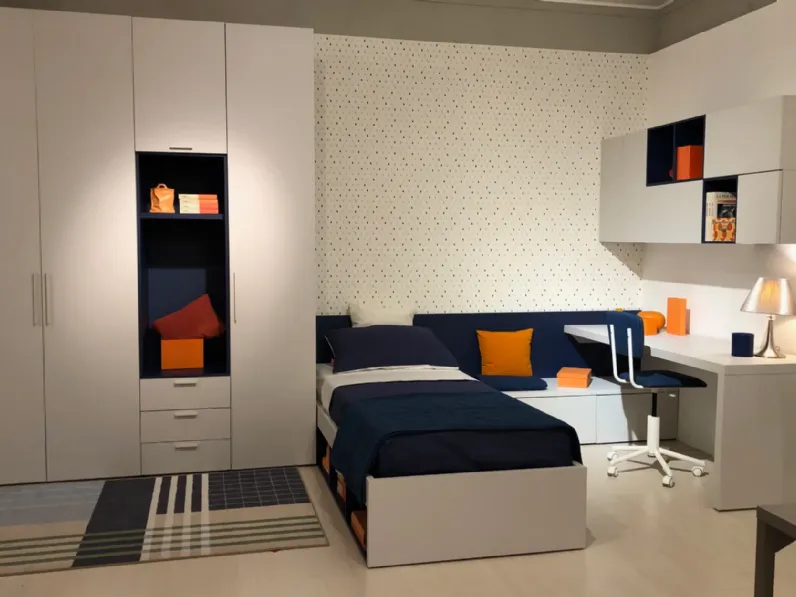 Cameretta Nidi Battistella letti a terra in Offerta Outlet