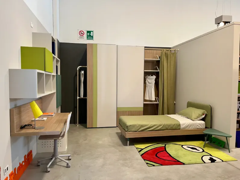 Cameretta Cameretta nidi con letto singolo Nidi letti a terra in Offerta Outlet