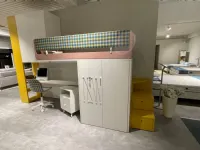 Cameretta Cameretta soppalco Nidi in laminato opaco in Offerta Outlet