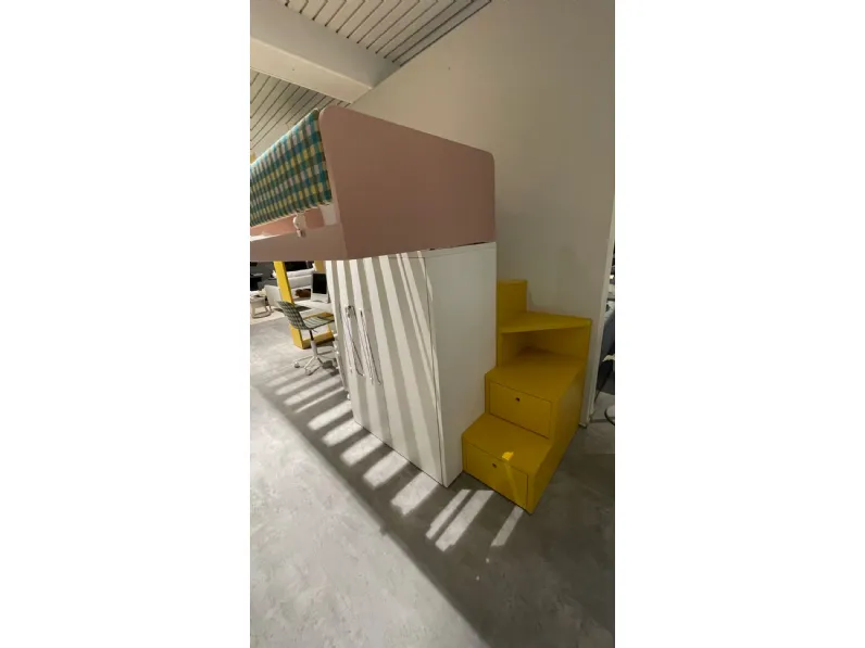 Cameretta soppalco Nidi in laminato opaco in Offerta Outlet