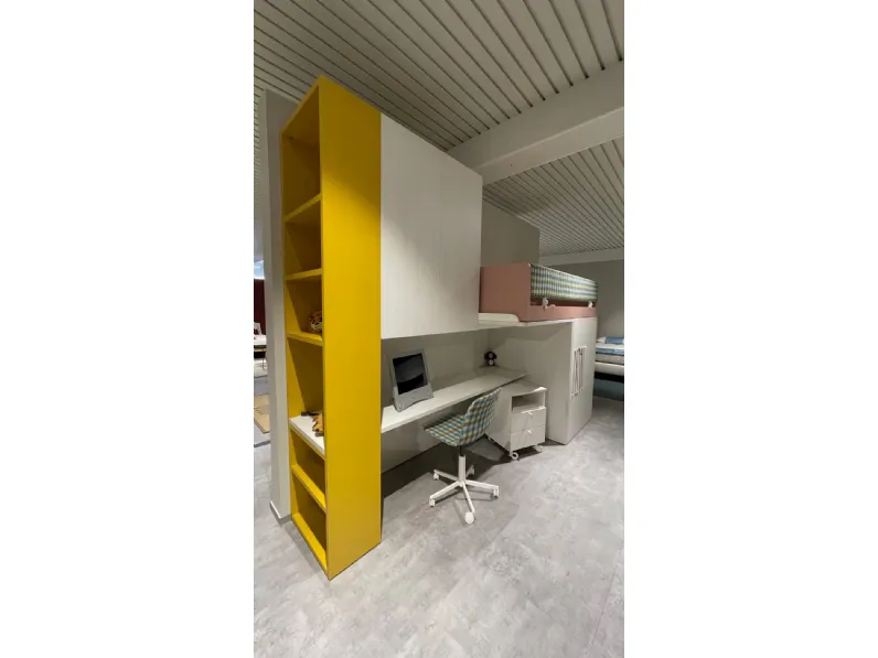 Cameretta soppalco Nidi in laminato opaco in Offerta Outlet
