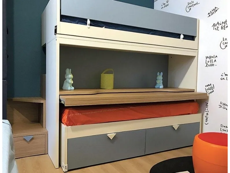 Cameretta in laminato opacoKids Nidi scontata a PREZZI OUTLET