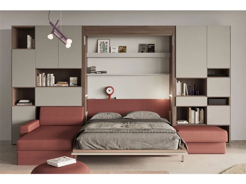 Cameretta Nobu * Clever in laminato opaco in Offerta Outlet