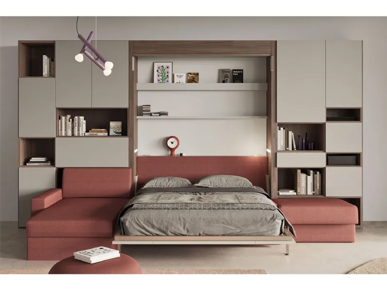 Cameretta Nobu * Clever in laminato opaco a prezzo Outlet