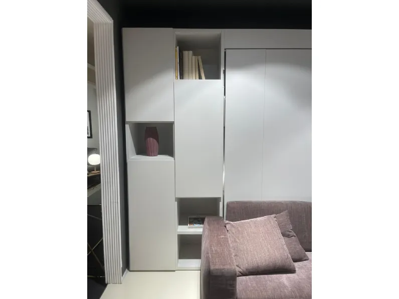 Cameretta Nobu con divano e letto matrimoniale Clever SCONTATA