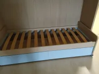 Cameretta Oliver: rovere e celeste, Zg Mobili in laminato opaco. Prezzo scontato!