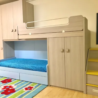 Cameretta Oliver Zg mobili con letto a castello in Offerta Outlet