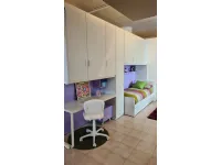 Cameretta Oliver  Zg mobili con letto a terra a prezzo Outlet