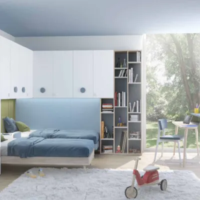 Cameretta Open 02 Mottes selection con letto a ponte in offerta