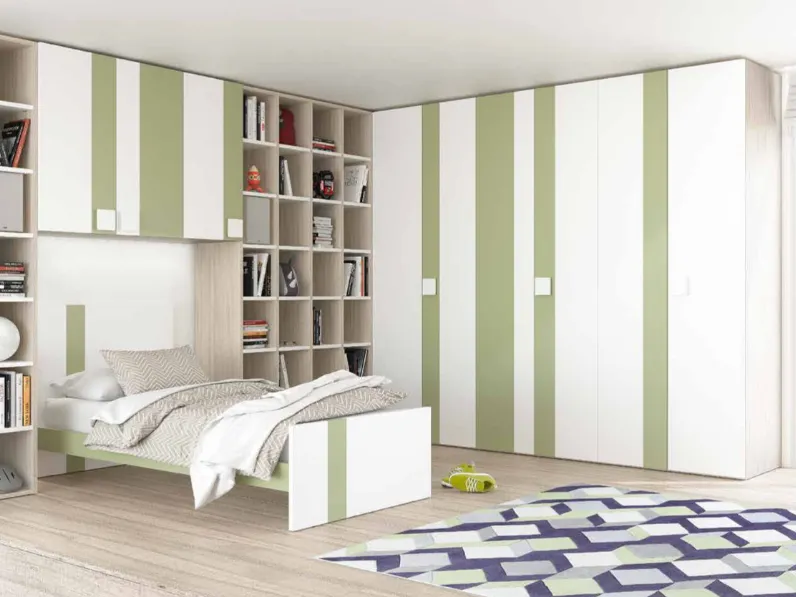 Cameretta Open 09 Mottes: legno di qualit, prezzi outlet! Design moderno per arredare al meglio la tua stanza.