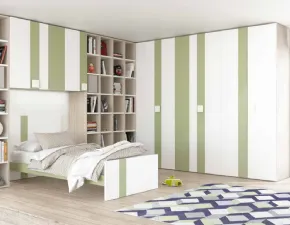 Cameretta Open 09 Mottes: legno di qualità, prezzi outlet! Design moderno per arredare al meglio la tua stanza.