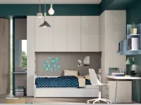 Cameretta Ponte evo 33 Mistral in laminato materico in Offerta Outlet