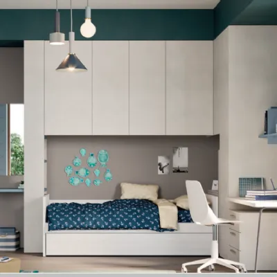 Cameretta Ponte evo 33 Mistral in laminato materico in Offerta Outlet