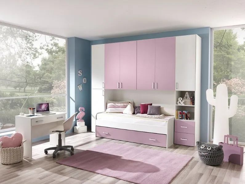 Cameretta Cameretta.ponte.mod.ontario in promo-sconto del 50% Gruppo silwoodcon letto a ponte scontata