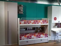 Cameretta Qik Doimo cityline con letto a castello scorrevole in Offerta Outlet