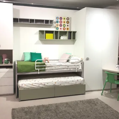 Cameretta Qik Doimo cityline con letto a soppalco in Offerta Outlet