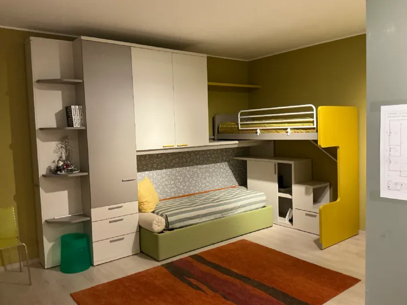 Cameretta Qik Doimo cityline in laminato opaco a prezzo Outlet