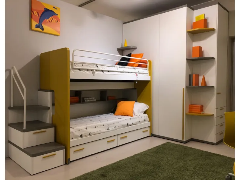 Cameretta Qik Doimo cityline con letto a castelloin offerta