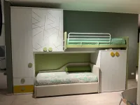 Cameretta Qik Doimo cityline con letto a soppalco scorrevole a prezzo scontato