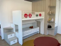 Cameretta Qik Doimo cityline con letto a castello scorrevolein offerta