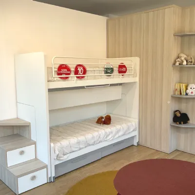 Cameretta Qik Doimo cityline con letto a castello scorrevolein offerta