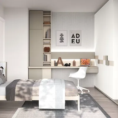 Cameretta in laminato opacoQik l02 Doimo cityline scontata a PREZZI OUTLET