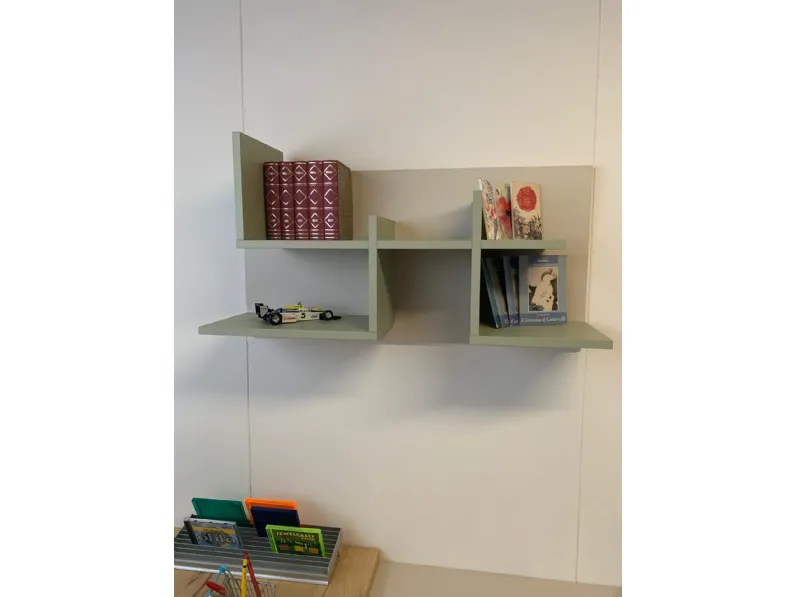Cameretta in laminato materico Qik  teca Doimo cityline scontata a PREZZI OUTLET