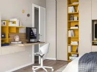 Cameretta Qik yellow Doimo cityline in laminato opaco a prezzo Outlet