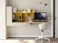 Cameretta Qik yellow Doimo cityline in laminato opaco a prezzo Outlet