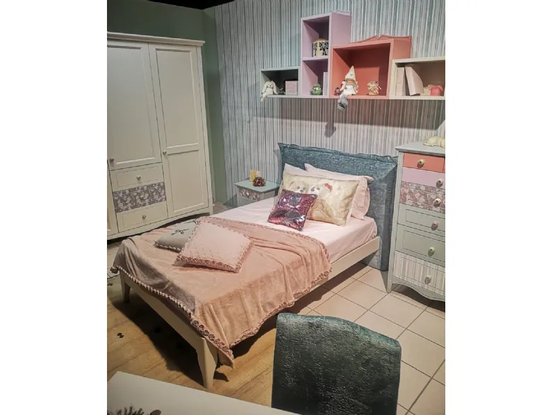 Cameretta Romantic Callesella con letto a terrain offerta