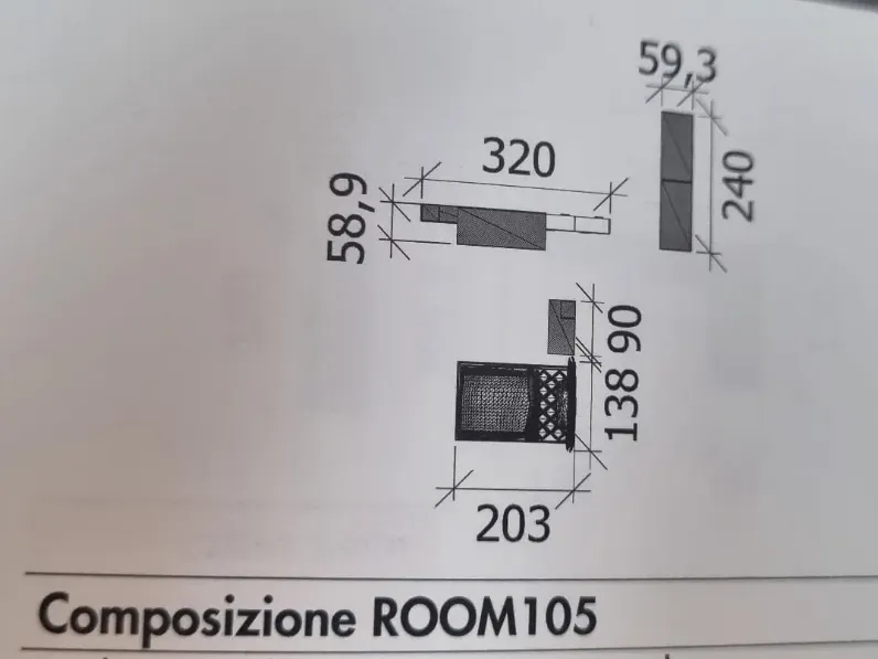 Cameretta Room105 Zg mobili SCONTATA