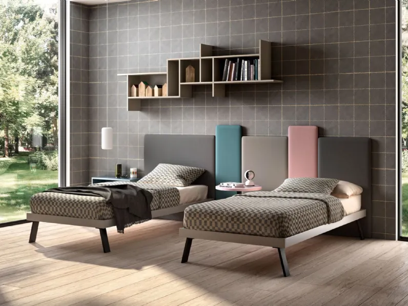 Cameretta Room114 Zg mobili in legno a prezzo Outlet