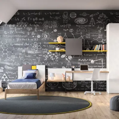 Cameretta Room116 Zg Mobili: letto a terra scontato. Ideale per bambini!