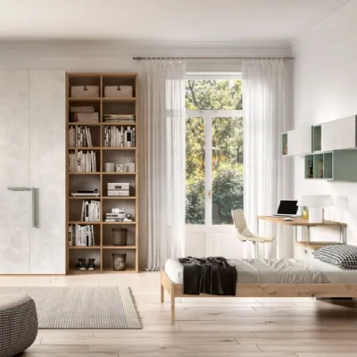 Cameretta Room128 Zg mobili con letto a terra in Offerta Outlet