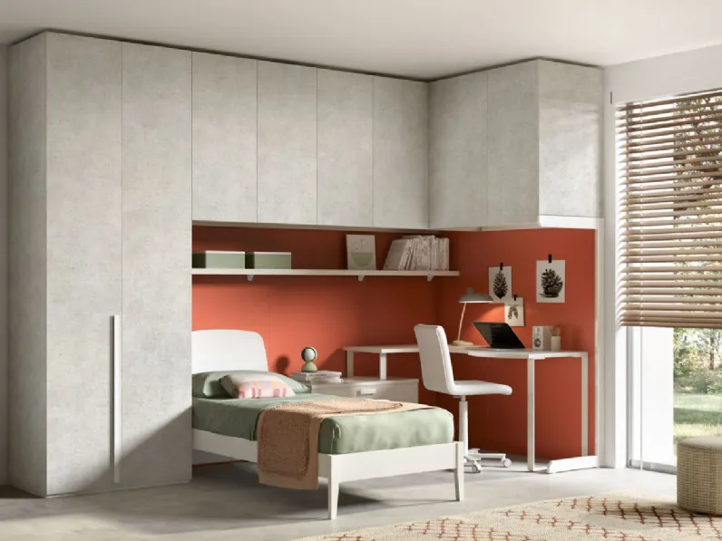 Cameretta Room130 Zg mobili in laminato materico a prezzo Outlet