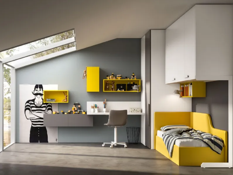 Cameretta in laccato opacoRoom140 Collezione esclusiva scontata a PREZZI OUTLET