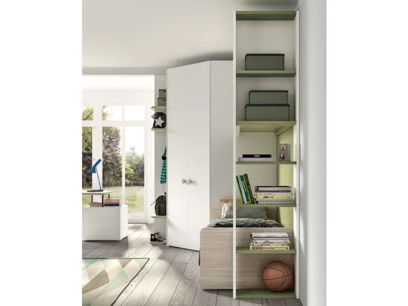 Cameretta in laminato opaco Room141 Zg mobili scontata a PREZZI OUTLET