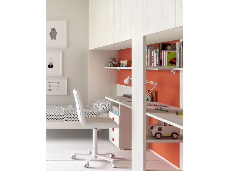 Cameretta Room143 Collezione esclusiva con letto a pontein offerta