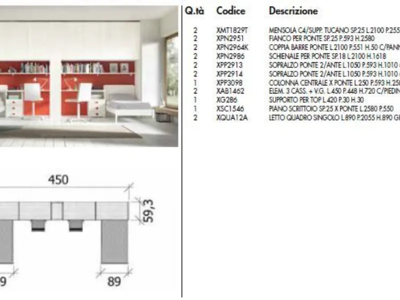 Cameretta Room143 Collezione esclusiva con un ribasso imbattibile