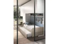 Cameretta Room146 Zg mobili con letto a soppalco scorrevole in Offerta Outlet