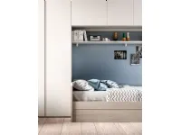 Cameretta Room146 Zg mobili con letto a soppalco scorrevole in Offerta Outlet