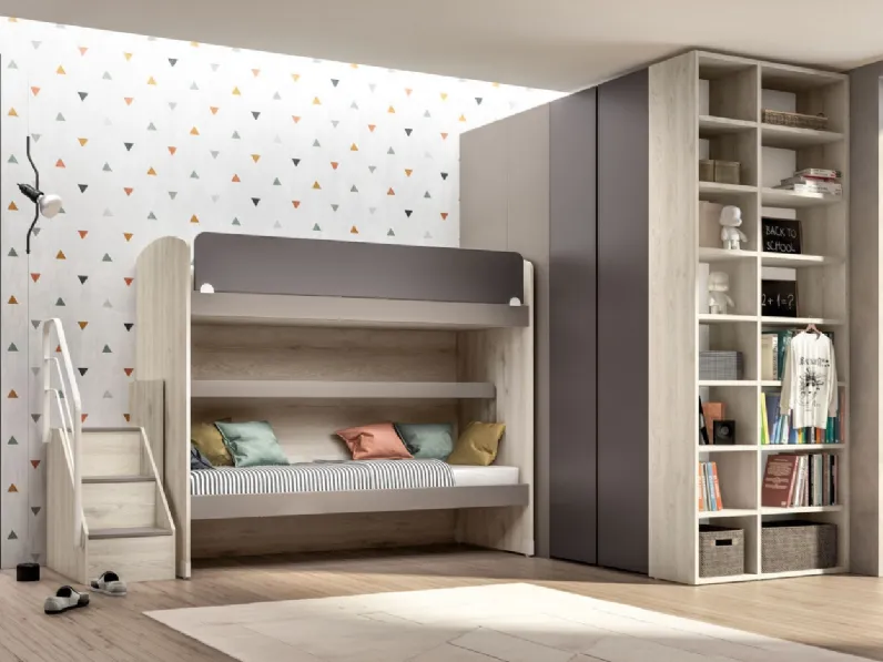 Cameretta Room162 Mottes selectioncon letto a castello scontata