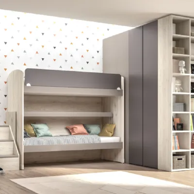 Cameretta Room162 Collezione esclusiva con letto a castelloin offerta