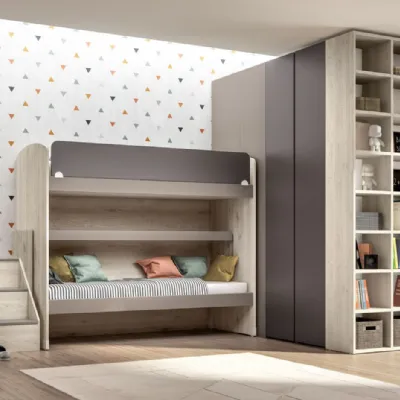 Cameretta Room162 Zg mobili con letto a castello a prezzo Outlet