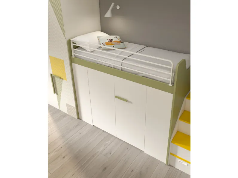 Cameretta Room174 Mottes selection con letto a soppalcoin offerta