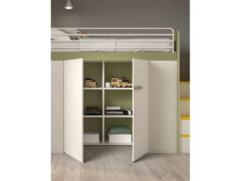 Cameretta Room174 Mottes selection con letto a soppalcoin offerta