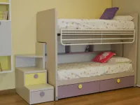 Cameretta Roy Doimo cityline con letto a castello scorrevole a prezzo Outlet